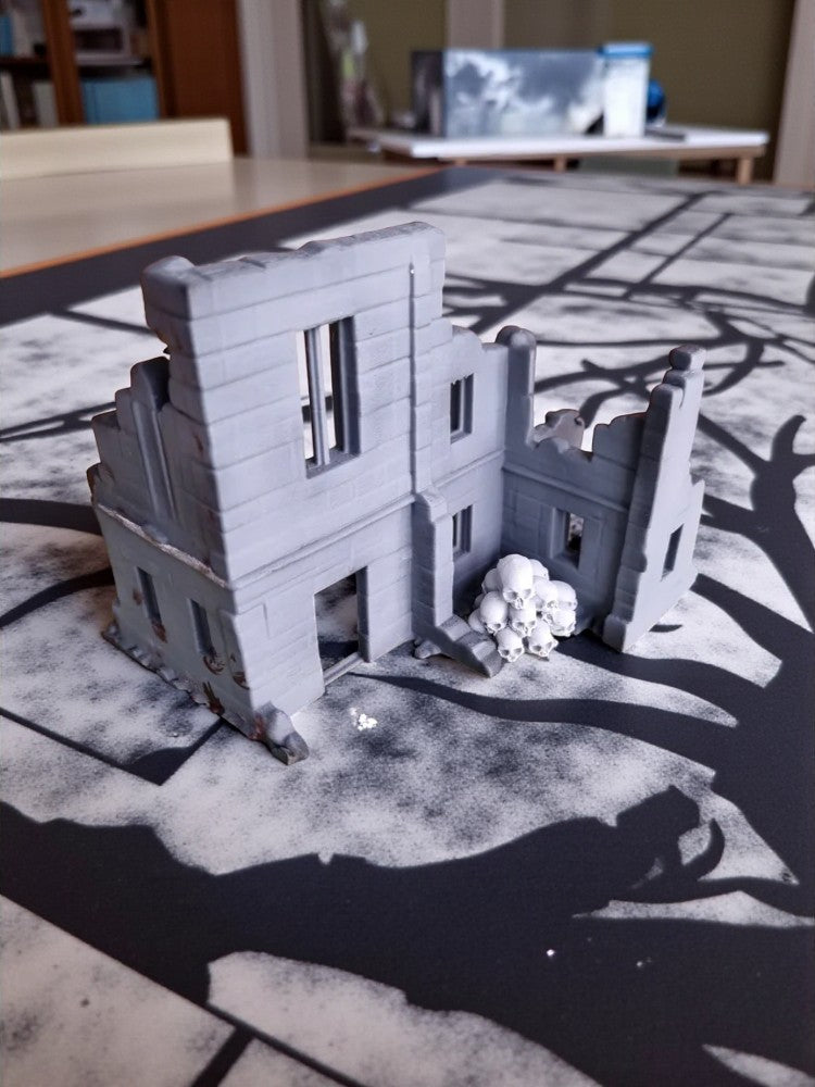 Ruines de manoir – décor modulable pour table de jeu et dioramas