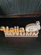 “Hello AUTUMN” sur socle