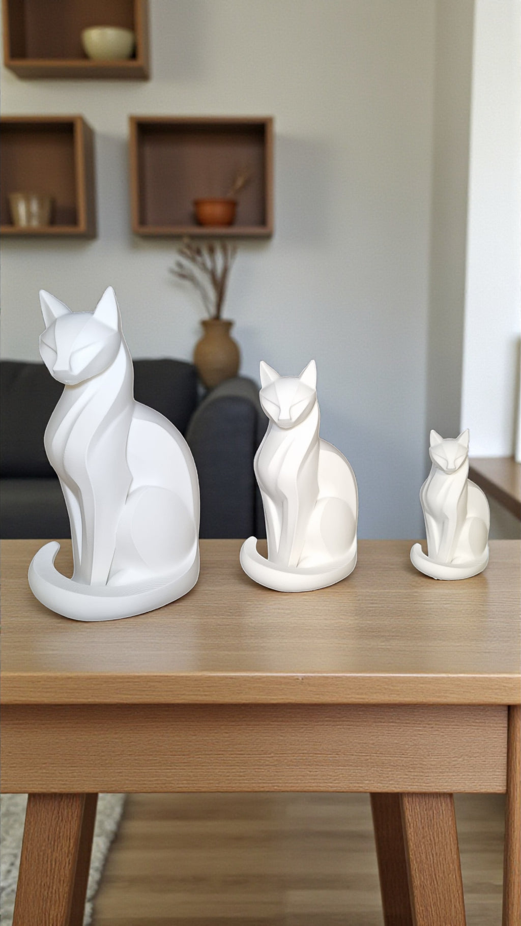 Sculpture Chat - Statuette déco moderne