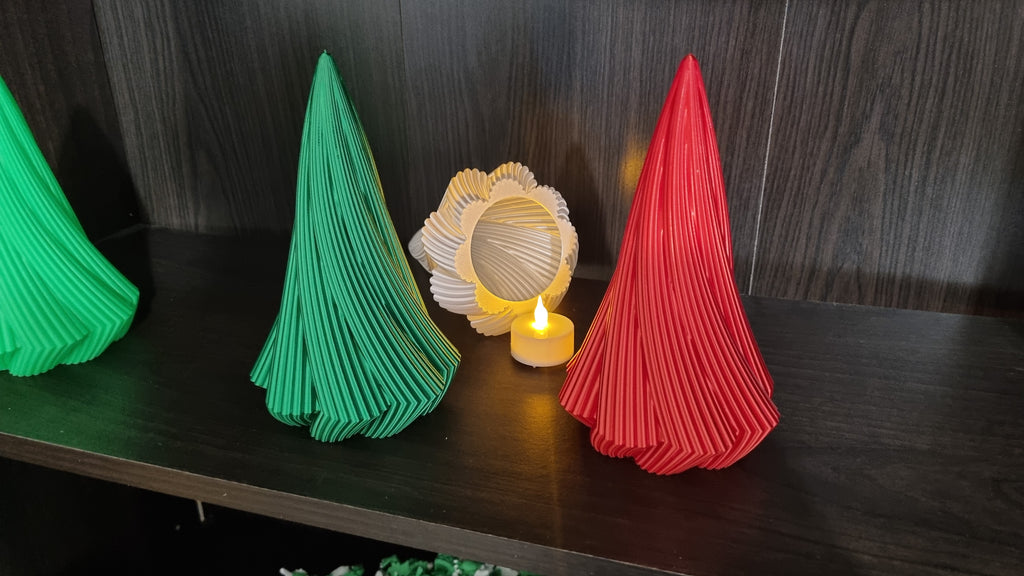 Sapin Twist de Noël – déco photophore moderne