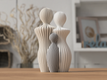 Statues Famille Contemporaine – 1 à 4 Enfants