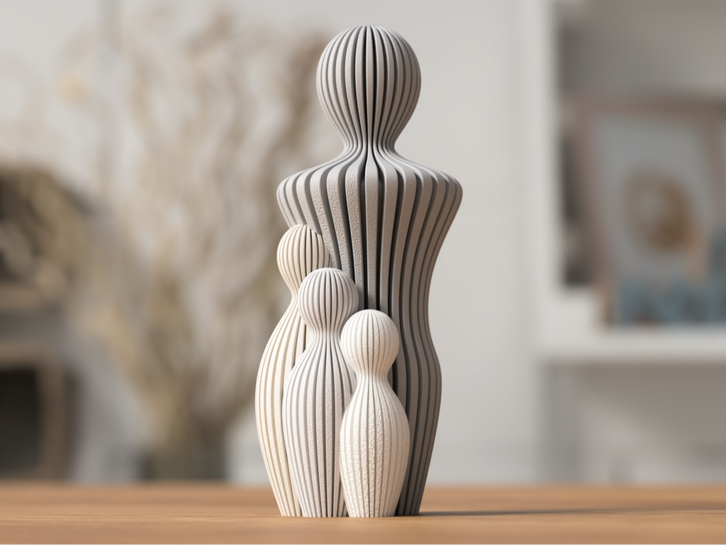 Statue Famille design – 1 à 4 enfants