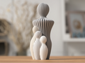 Statue Famille Design – 1 à 4 Enfants