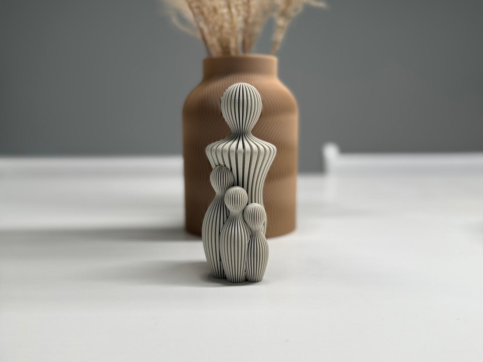 Statue Famille design – 1 à 4 enfants