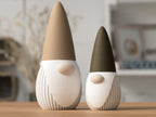 Gnome nordique minimaliste – Duo déco d’hiver