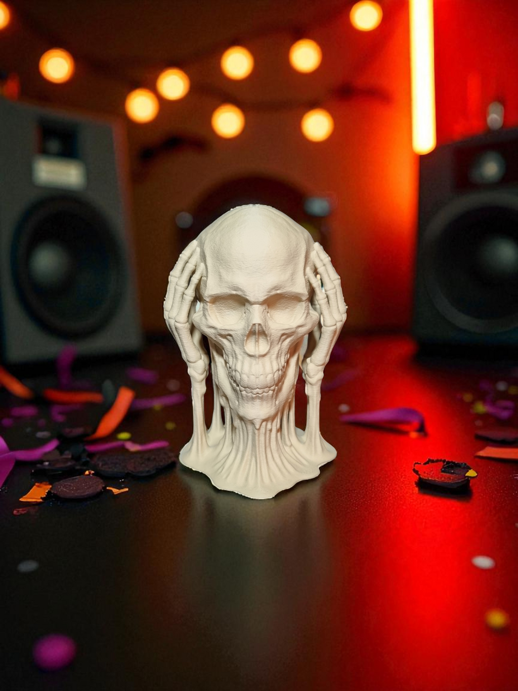 trio de crânes “Ne rien voir, ne rien entendre, ne rien dire”