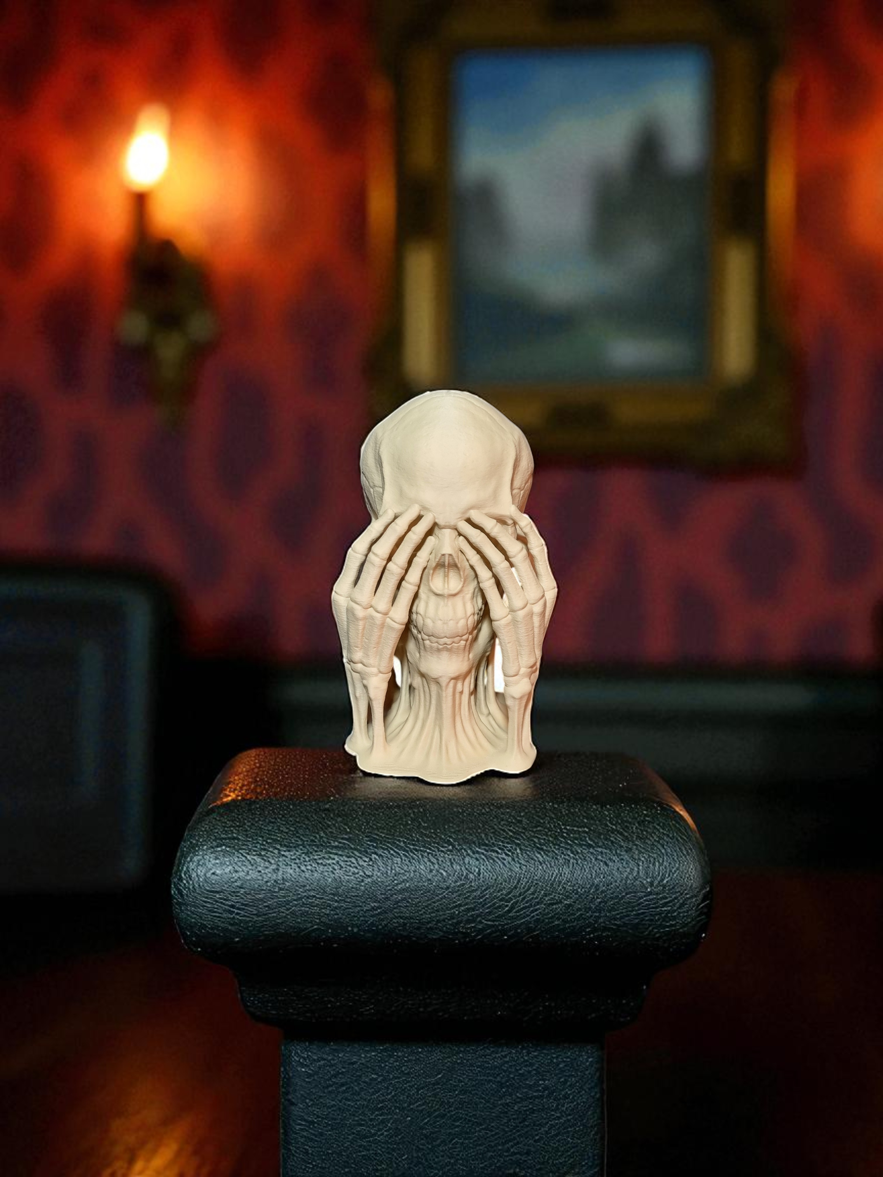 trio de crânes “Ne rien voir, ne rien entendre, ne rien dire”