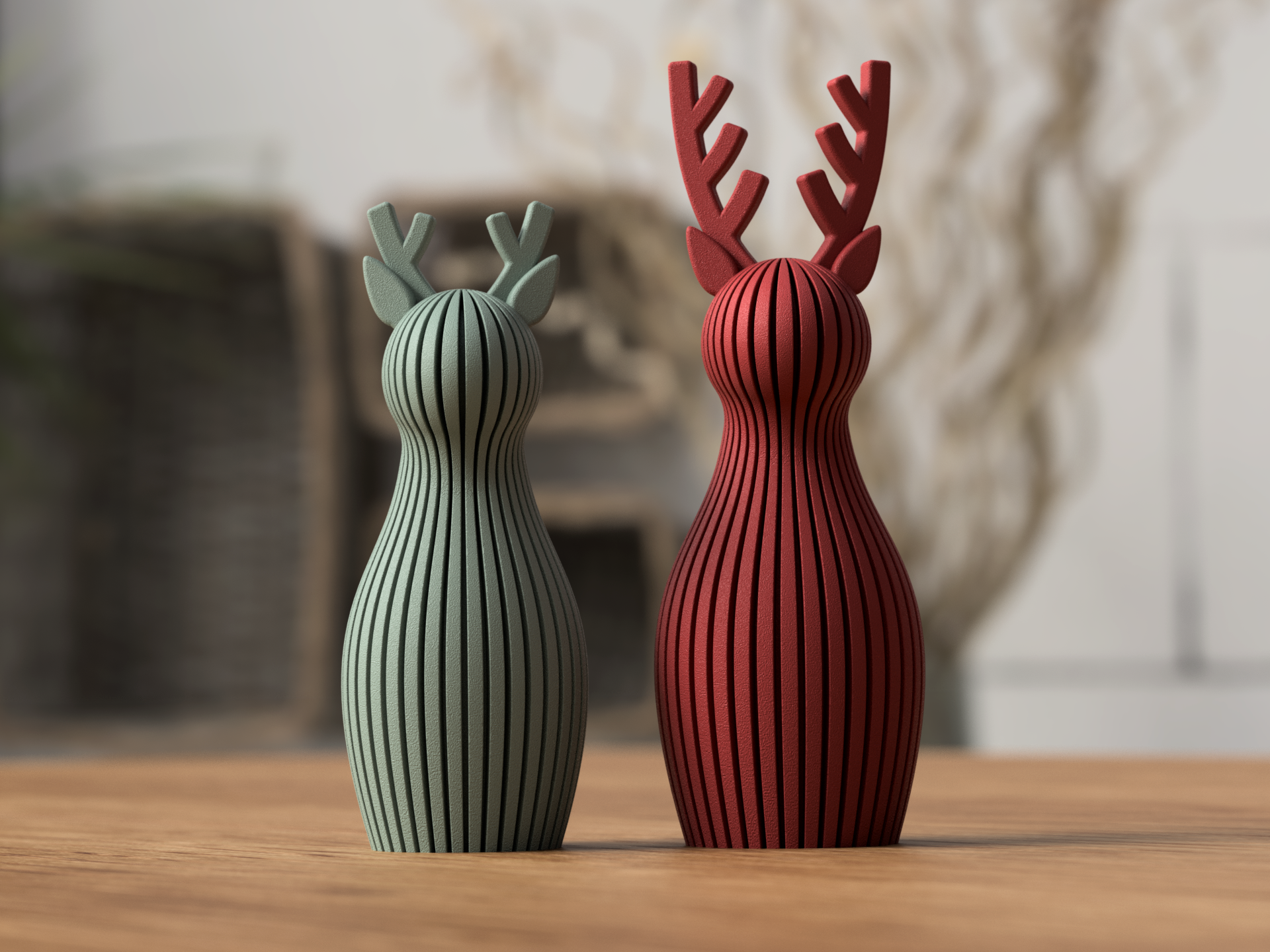 Renne nordique – déco minimaliste & chaleureuse