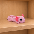 Figurine axolotl kawaii effet tricoté amigurumi 3D Tresor3D, vue principale