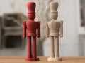 Casse-Noisette Nordique minimaliste aux cannelures verticales, décoration design Tresor3D