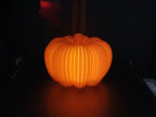 Détail du corps rainuré de la citrouille photophore LED, Tresor3D