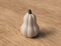 Courge butternut décorative nervurée, plusieurs coloris, PLA biosourcé, Tresor3D