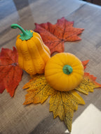 Courge décorative élancée posée en situation sur une console, Tresor3D