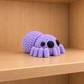 Figurine araignée kawaii effet tricoté amigurumi 3D Tresor3D, vue principale