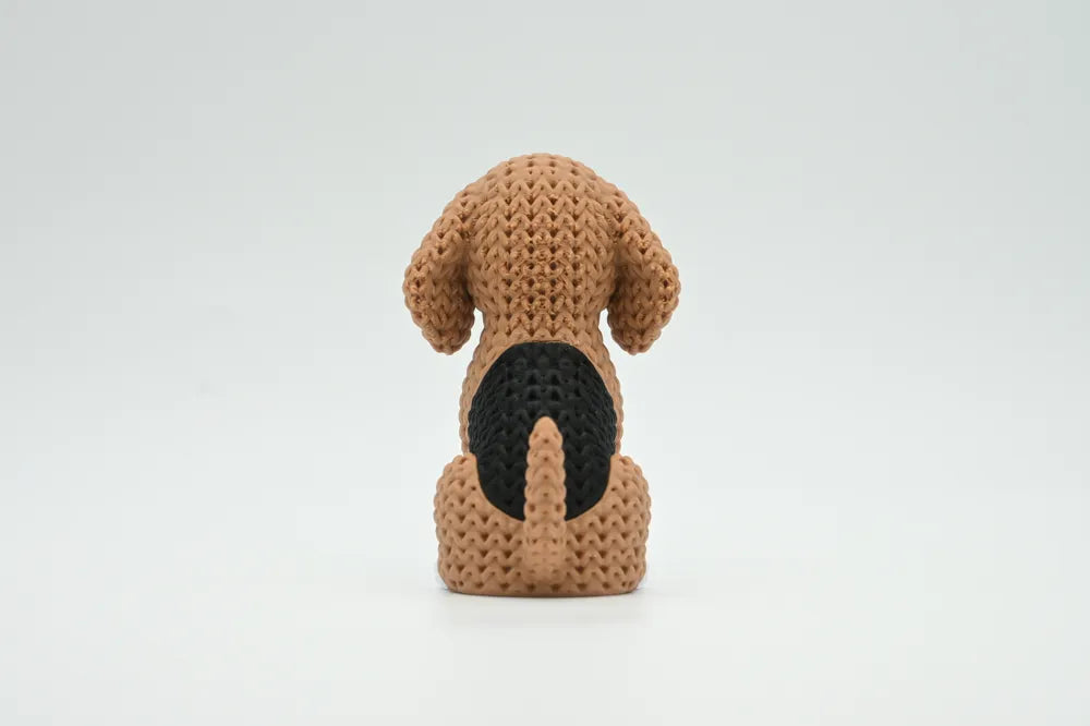 Figurine Beagle Kawaii, vue de dos, Tresor3D