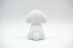 Figurine Bichon Frisé Kawaii, vue de dos, Tresor3D