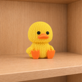 Figurine canard kawaii effet tricoté amigurumi 3D Tresor3D, vue principale