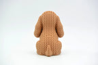 Figurine chien cocker spaniel kawaii effet tricoté, vue de profil