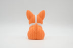 Figurine chien corgi kawaii effet tricoté, vue de profil