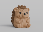 Figurine hérisson Kawaii, rendu 3D, Tresor3D