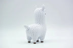 Figurine lama kawaii effet tricoté, vue arrière