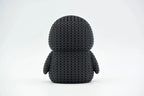 Figurine pingouin kawaii effet tricoté, vue arrière