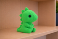 Figurine stégosaure Kawaii effet crochet, PLA biosourcé, Tresor3D
