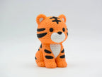 Figurine tigre Kawaii, vue de profil, Tresor3D