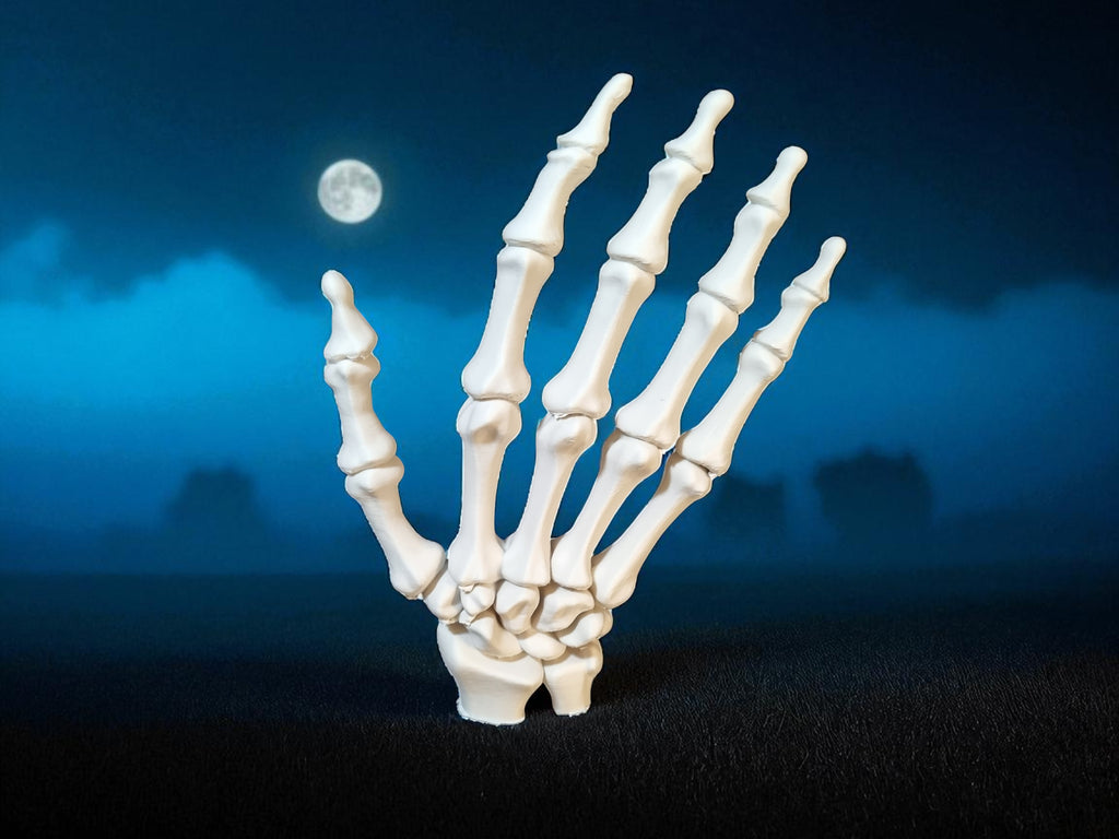 Main squelettique présentoir décoratif Halloween, PLA biosourcé, Tresor3D