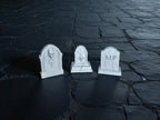 Mini pierres tombales lot de 3, cimetière Halloween, PLA biosourcé, Tresor3D