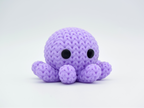 Figurine Pieuvre Kawaii 🐙 Effet Crochet 3D Amigurumi – Déco Mignonne