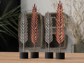 Plumes modernes sur socle, déco design, PLA biosourcé, Tresor3D