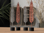Plumes modernes sur socle, déco design, PLA biosourcé, Tresor3D