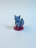 Renard cubique boréal, sculpture décorative géométrique, PLA biosourcé, Tresor3D
