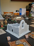 Ruine de chapelle, décor de table 28-32 mm, PLA biosourcé, Tresor3D
