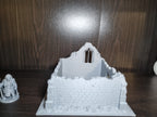 Ruine de chapelle, avec figurines 28-32 mm, Tresor3D