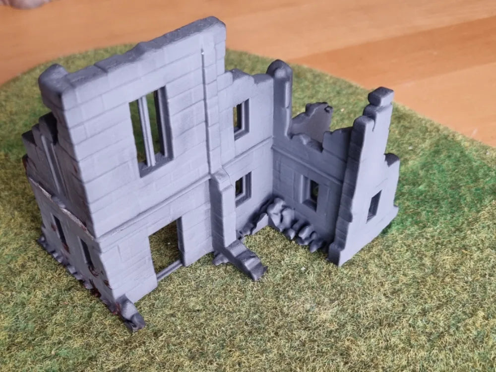 Ruines de manoir, décor modulable pour table de jeu, PLA biosourcé, Tresor3D