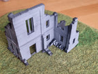 Ruines de manoir, décor modulable pour table de jeu, PLA biosourcé, Tresor3D