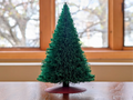 Sapin de Noël, centre de table chaleureux, PLA biosourcé, Tresor3D