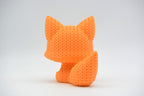 Figurine Renard Kawaii 🦊 Effet Crochet 3D Amigurumi – Déco Mignonne